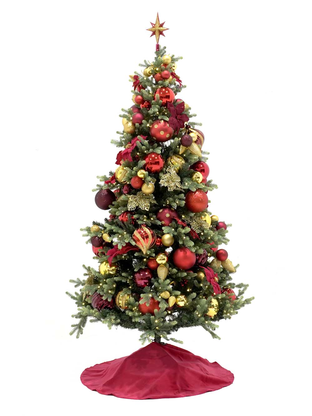 SN14850-_Indoor-Prelit-Dressed-Christmas-Tree-2.1m-Traditional-Christmas-Luxe_event_prop_hire_EPH_Creative_122-_optimised